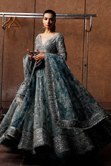 ASTRA BY HUSSAIN REHAR | A BRIDAL MAXI IS ONE OF SUCH PRETTY ATTIRES, WHICH FITS WELL WITH THE REST OF THE OCCASION | LUXURY FULLY HEAVY HANDMADE EMBELLISHMENT EMBROIDERED WORK | UNSTITCHED 3-PIECE MAXI