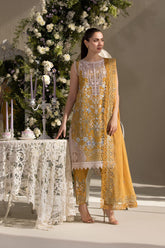 SOBIA NAZIR | LUXURY LAWN | FULL HEAVY EMBROIDERED SCHIFFLI WORK | UNSTITCHED 3-PIECE SUIT | D-06B