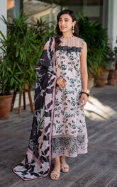 MERAKI BY ASIFA & NABEEL | MULTI DIGITAL PRINTED WITH ELEGANTLY EMBROIDERED LAWN | UNSTITCHED 3-PIECE SUIT | MK-02 GUL