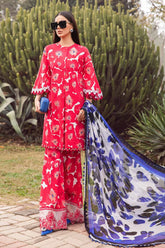 Maria B Mprint Red Printed Lawn Collection Replica