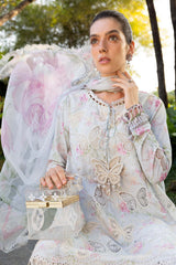 BUTTERFLY BY MARIA B | DESIGNED TO EXUDE ELEGANCE AND SOPHISTICATION | MULTI DIGITAL PRINTED WITH FULL HEAVY CHICKENKARI LAWN & HEAVY EMBROIDERED SEQUENCE WORK | UNSTITCHED 3-PIECE SUIT | MPT-2901-A