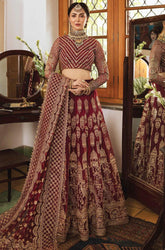 KHASTEHGARI BY AFROZEH EMBROIDERED NET MAXI UNSTITCHED – LUXURY WEDDING COLLECTION