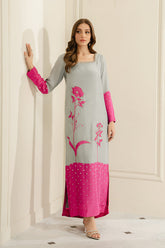 HURAI DRESS BY LULUSAR SWISS LAWN | HEAVY PEARL'S WORK | UNSTITCHED 3-PIECE SUIT