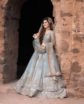 KASHEE NEW SKY BLUE MAXI DESIGN MOST HOT BRIDAL WEDDING 2025