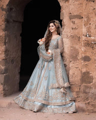 KASHEE NEW SKY BLUE MAXI DESIGN MOST HOT BRIDAL WEDDING 2025