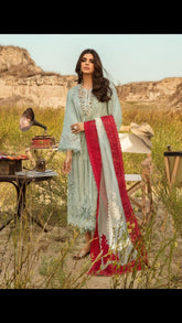 OPEL BY SAIRA SHAKIRA - LUXURY CHIKANKARI LAWN WITH EMBROIDERED COLLECTION - UNSTITCHED 3-PIECE SUIT