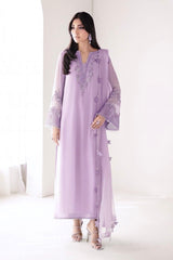 BAROQUE | THIS ELEGANT SET FEATURES A HANDMADE EMBELLISHED EMBROIDERED CHIFFON SHIRT | UNSTITCHED 3-PIECE SUIT