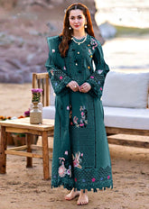 QALAMKAR | HEAVY SCHIFFLI WORK WITH FULL MULTI THREAD EMBROIDERED LAWN UNSTITCHED 3-PIECE SUIT