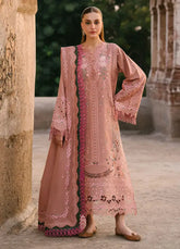 GULABI BAAGH BY BIN ILYAS SUMMER LAWN COLLECTION | CHIKANKARI WORK WITH HEAVY EMBROIDERED | UNSTITCHED 3-PIECE SUIT