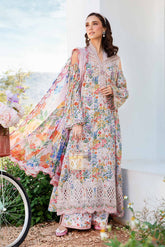 MARIA.B | MPRINTS LUXURY LAWN HEAVY EMBROIDERED | UNSTITCHED 3-PIECE SUIT | MPT-2507-A