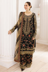 DASTAN-E-JASHAN BY CHARIZMA | EXUDES A SENSE OF MODERN ROYALTY | PREMIUM HANDMADE EMBELLISHMENT EMBROIDERED SEQUENCE WORK CHIFFON SHIRT | UNSTITCHED 3-PIECE SUIT | DJ5-03
