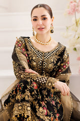 DASTAN-E-JASHAN BY CHARIZMA | EXUDES A SENSE OF MODERN ROYALTY | PREMIUM HANDMADE EMBELLISHMENT EMBROIDERED SEQUENCE WORK CHIFFON SHIRT | UNSTITCHED 3-PIECE SUIT | DJ5-03