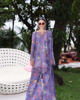 Noor by Saadia Asad Luxe PrintKari Unstitched Lawn 3Pc Suit D4-B