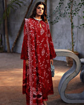Suffuse Red Luxury Lawn Collection Replica