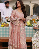 Elaf Premium Festive Eid Embroidered Lawn Unstitched 3Pc Suit ELE-02A ZOREH