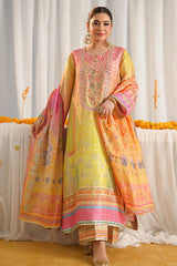 MIRAAL BY ANSAB JAHANGIR STUDIO | MULTI DIGITAL PRINTED SWISS LAWN | PREMIUM EMBROIDERED WORK | UNSTITCHED 3-PIECE SUIT