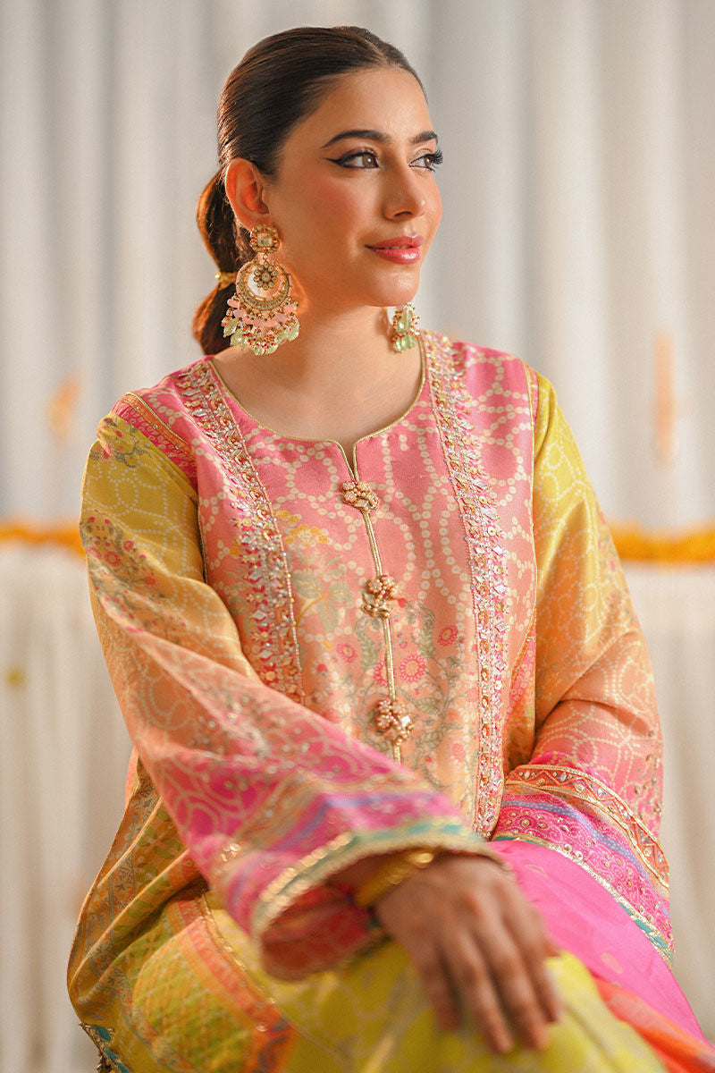 MIRAAL BY ANSAB JAHANGIR STUDIO | MULTI DIGITAL PRINTED SWISS LAWN | PREMIUM EMBROIDERED WORK | UNSTITCHED 3-PIECE SUIT