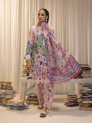 SIBEL BY SALITEX | ELEGANTLY MULTI DIGITAL PRINTED LAWN WITH EMBROIDERED | UNSTITCHED 3-PIECE SUIT