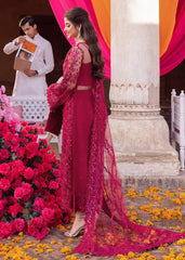 MAAHI BY KANWAL MALIK | EXCLUSIVE WEAR | FULLY HEAVY THREAD EMBROIDERED SEQUENCE WORK WITH STONE WORK & CRYSTAL WORK NET DRESS | UNSTITCHED 3-PIECE SUIT | KML-25