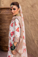 CHARIZMA | BEAUTIFULLY FLOWER MULTI DIGITAL PRINTED SILK DRESS WITH MULTI THREAD EMBROIDERED SEQUENCE WORK | UNSTITCHED 3-PIECE SUIT | CMA-5-071