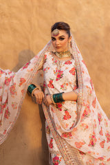 CHARIZMA | BEAUTIFULLY FLOWER MULTI DIGITAL PRINTED SILK DRESS WITH MULTI THREAD EMBROIDERED SEQUENCE WORK | UNSTITCHED 3-PIECE SUIT | CMA-5-071