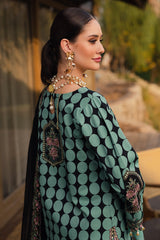 FESTIVE EDIT BY CHARIZMA | BEAUTIFULLY POLKA DOT DIGITAL PRINTED LAWN | CHICKENKARI WORK WITH HEAVY THREAD EMBROIDERED SEQUENCE WORK | UNSTITCHED 3-PIECE SUIT | CQ5-04