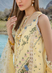 CRIMSON - A French Brunch - Sunflower Yellow - LUXURY LAWN CHIKANKARI - EMBROIDERED UNSTITCHED 3-PIECE SUIT