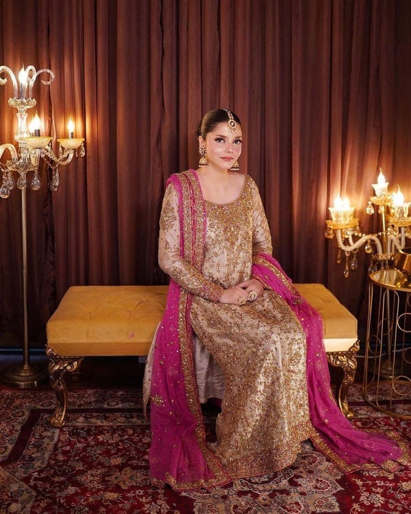 HARIS SHAKEEL | EXCLUSIVE WEAR | PREMIUM HAND EMBELLISHMENTE EMBROIDERED MESURI SHIRT | UNSTITCHED 3-PIECE SUIT