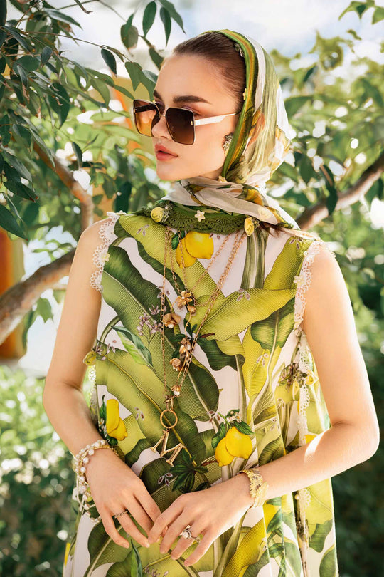 MARIA.B | MPRINTS WITH HEAVY EMBROIDERED LAWN | UNSTITCHED 3-PIECE SUIT | MPT-2503-A