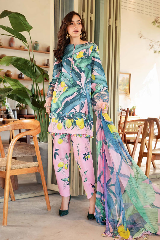 MARIA.B | MPRINTS WITH HEAVY EMBROIDERED LAWN | UNSTITCHED 3-PIECE SUIT | MPT-2503-B