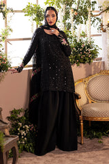 OPAL BY CHARIZMA | FULLY HEAVY MULTI THREAD EMBROIDERED SEQUENCE WORK WITH PEARL'S, STONE, & HANGING TASSELS WORK | UNSTITCHED 3-PIECE SUIT
