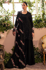 OPAL BY CHARIZMA | FULLY HEAVY MULTI THREAD EMBROIDERED SEQUENCE WORK WITH PEARL'S, STONE, & HANGING TASSELS WORK | UNSTITCHED 3-PIECE SUIT