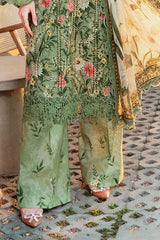 MARIA B | MPRINTS LUXURY LAWN CHICKENKARI WORK WITH HEAVY EMBROIDERED | UNSTITCHED 3-PIECE SUIT | MPT-2508-B