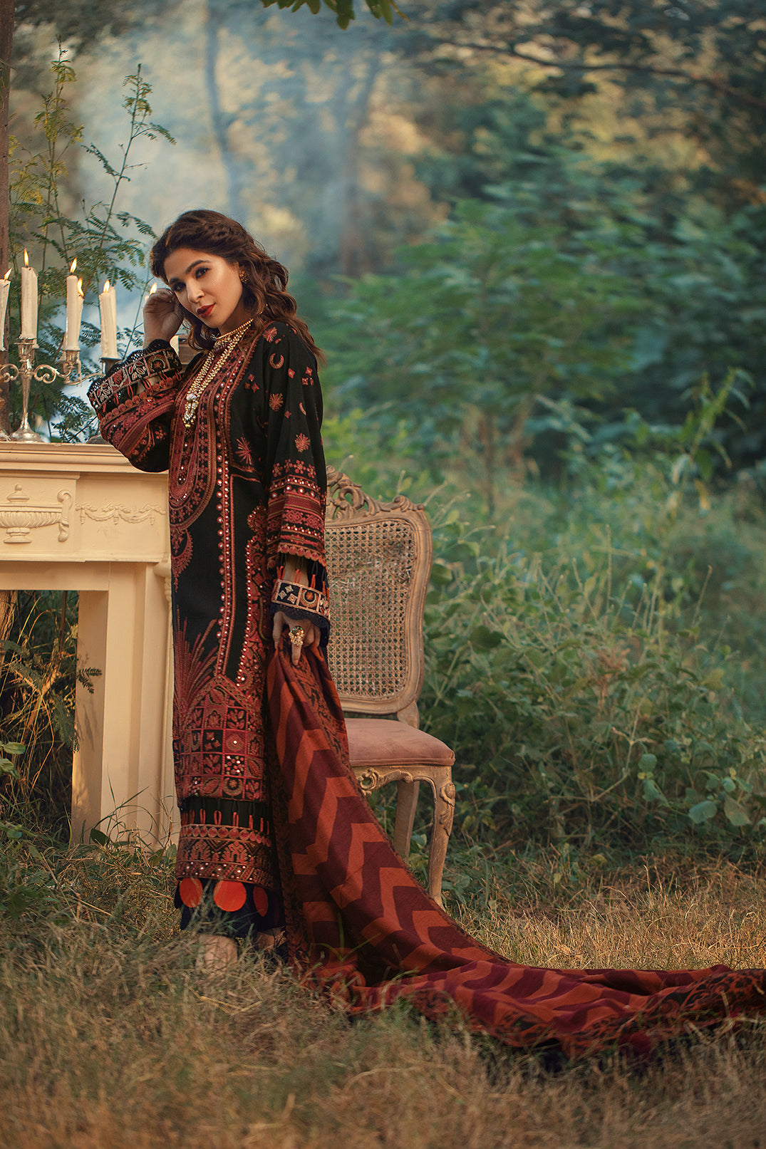 NAPOLI BY MARYAM HUSSAIN | LUXURY LAWN FULL HEAVY EMBROIDERED | Unstitched 3-PIECE SUIT