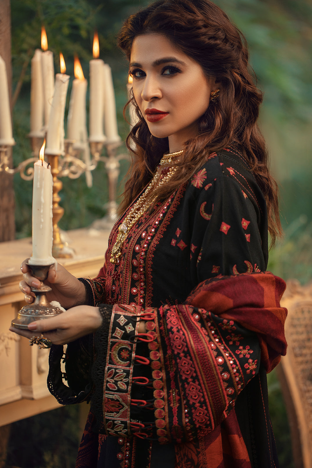 NAPOLI BY MARYAM HUSSAIN | LUXURY LAWN FULL HEAVY EMBROIDERED | Unstitched 3-PIECE SUIT