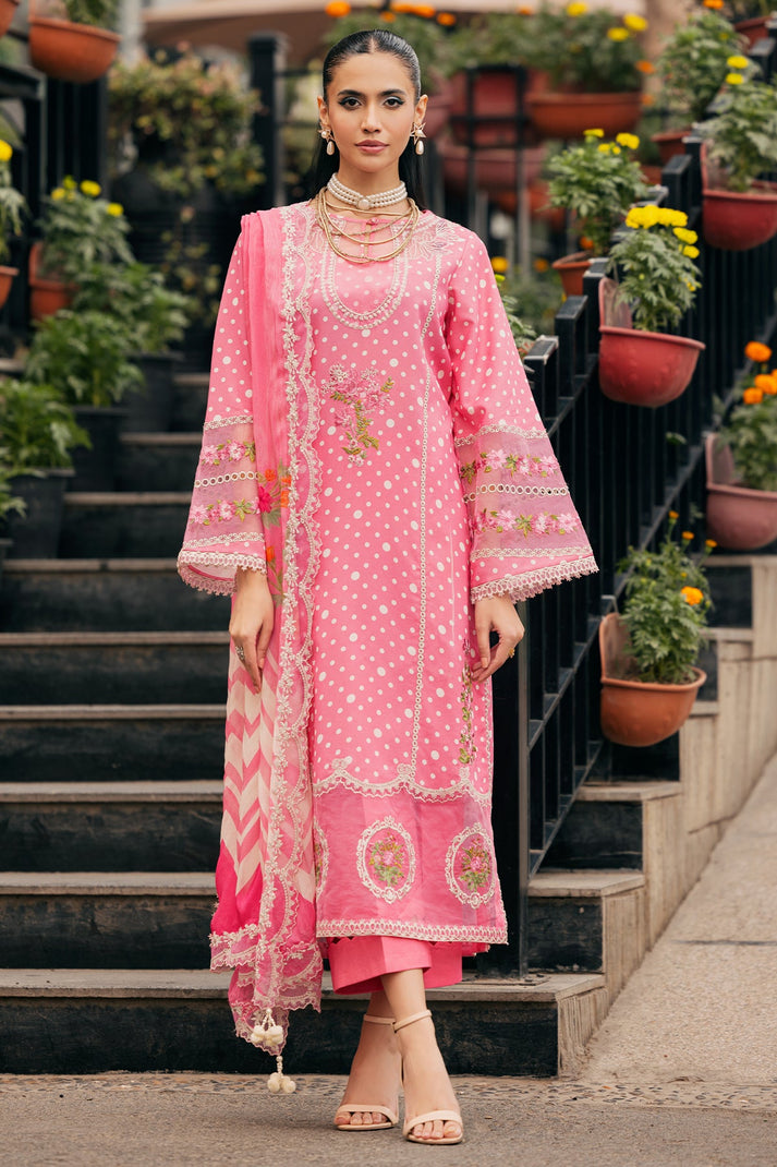 SWISSMISS BY CHARIZMA - SWISS LAWN 25" DIGITAL PRINTED WITH HEAVY EMBROIDERED - UNSTITCHED 3-PIECE SUIT