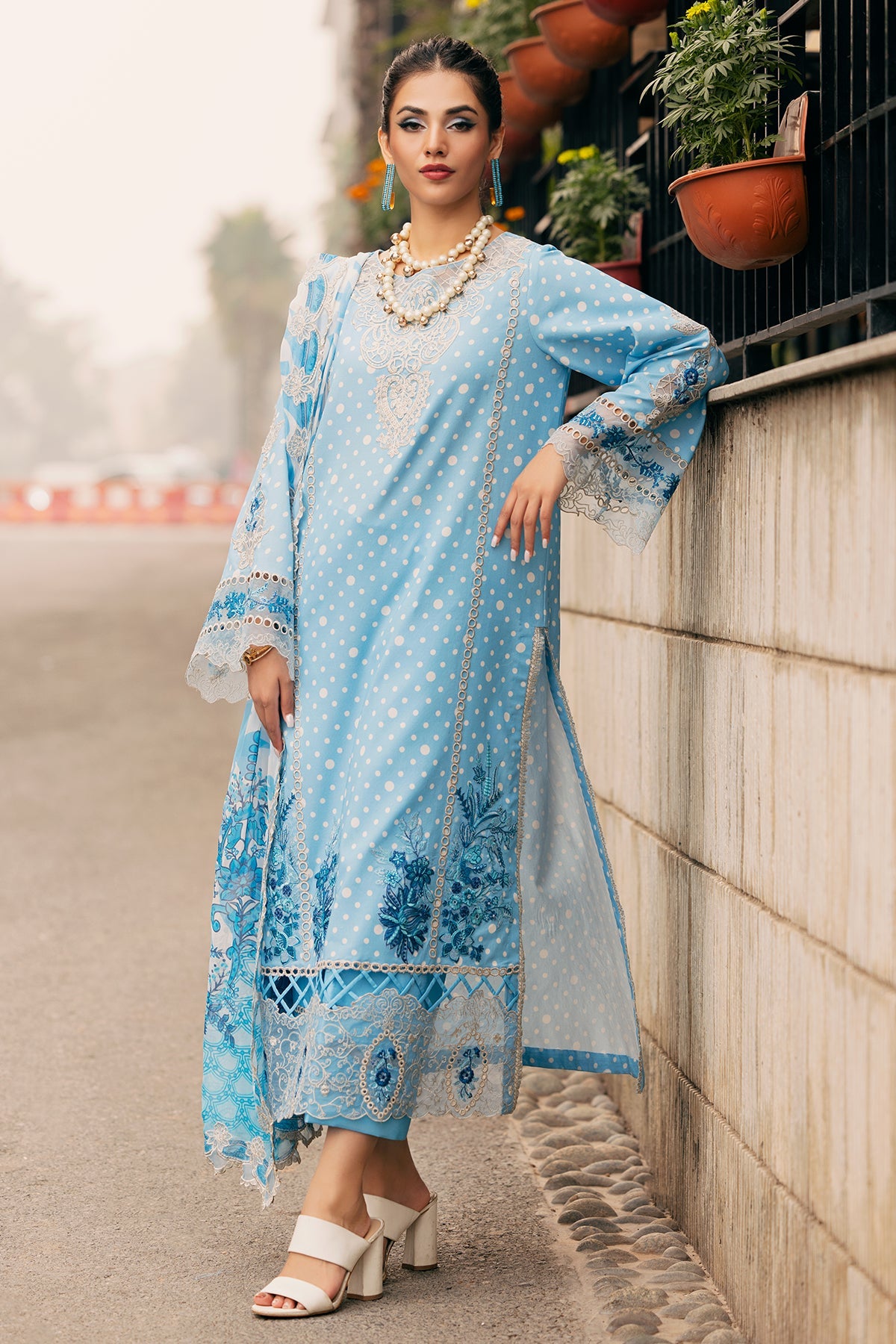 SWISSMISS BY CHARIZMA PREMIUM EMBROIDERED WITH DIGITAL PRINTED SWISS LAWN | UNSTITCHED 3-PIECE SUIT | CSM5-04