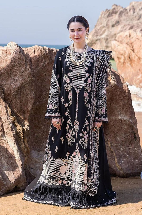 QALAMKAR - FULL MULTI THREAD EMBROIDERED LAWN COLLECTION 2025" - UNSTITCHED 3-PIECE SUIT