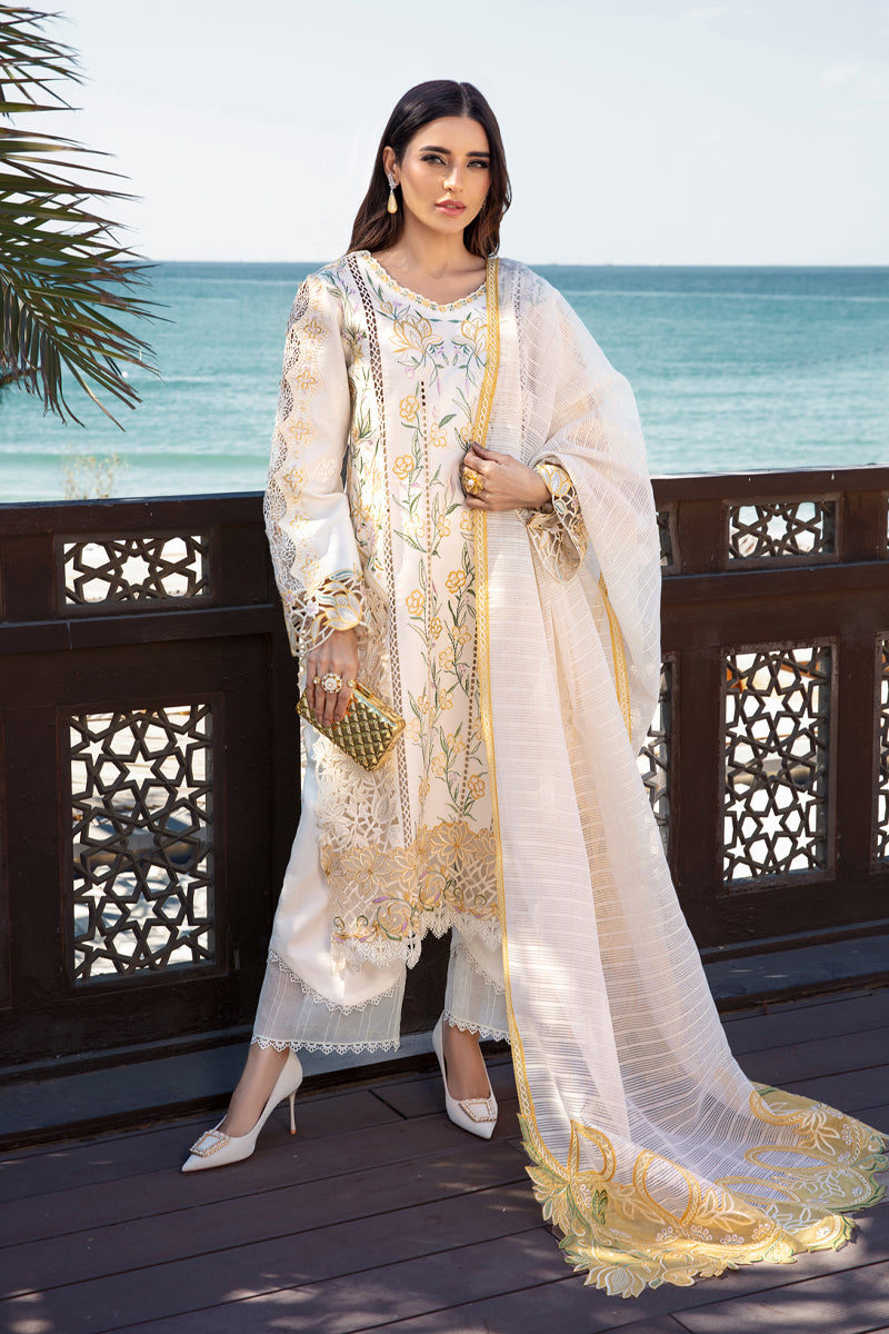 NOOREH BY RANG RASIYA LUXURY LAWN FULL HEAVY MULTI THREAD EMBROIDERED UNSTITCHED 3-PIECE SUIT