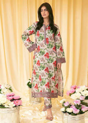 SUNNY MEADOW  BY MUSHQ 3D DIGITAL PRINTED LAWN WITH EMBROIDERED DRESS UNSTITCHED 3-PIECE