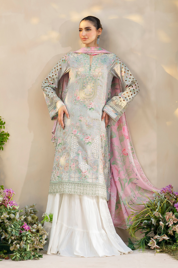 IZNIK | FESTIVE PRINTED WITH HEAVY EMBROIDERED LAWN | UNSTITCHED 3-PIECE SUIT -SFL-07