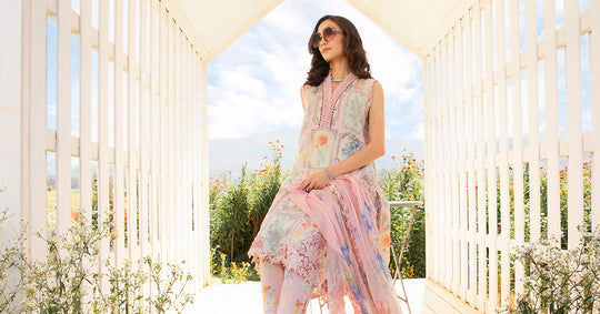 MARIA.B | MPRINTS WITH HEAVY EMBROIDERED LAWN | UNSTITCHED 3-PIECE SUIT | MPT-2511-A