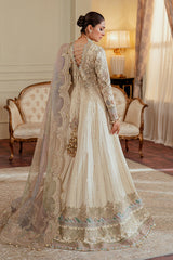 OUTCLASS ARTICLE BY BAROQUE | ELEGANTLY BRIDAL MAXI |PREMIUM HAND EMBELLISHMENT EMBROIDERED SOFT NET MAXI | UNSTITCHED 3-PIECE MAXI | CH13-06
