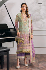 CHANTELLE BY BAROQUE | EXCLUSIVE WEAR | PREMIUM HAND EMBELLISHMENTE EMBROIDERED CHIFFON DRESS | UNSTITCHED 3-PIECE SUIT | DESIGN-12-08