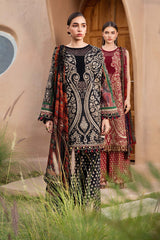 MARIA B | M PRINTS WITH HEAVY EMBROIDERED UNSTITCHED 3-PIECE SUIT | MPT-2512-B