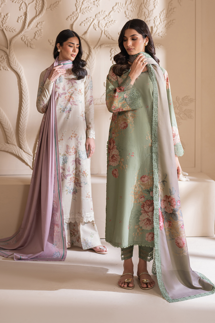 IZNIK |ELEGANTLY DIGITAL PRINTED LAWN WITH EMBROIDERED - UNSTITCHED 3-PIECE SUIT