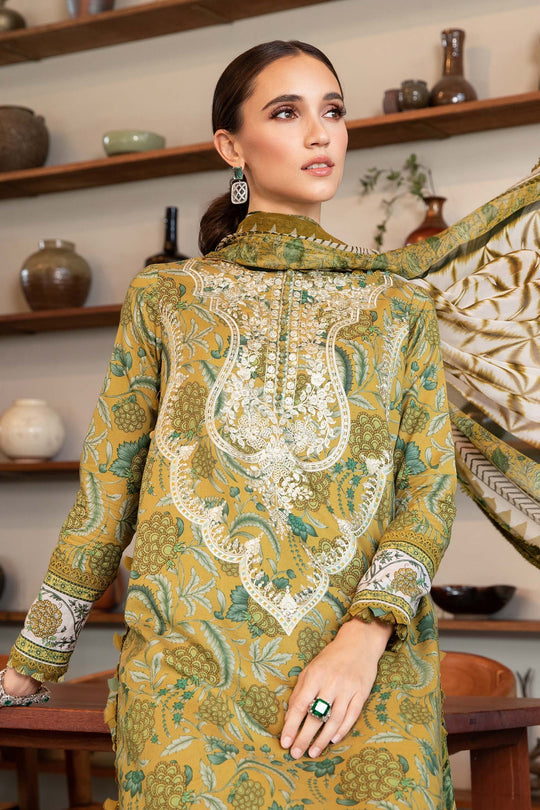 MARIA.B | MPRINTS WITH EMBROIDERED LAWN | UNSTITCHED 3-PIECE SUIT | MPT-2513-B