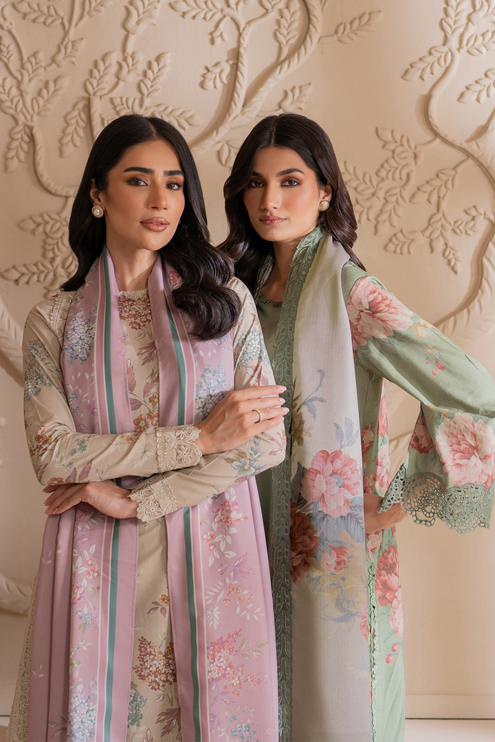 IZNIK |ELEGANTLY DIGITAL PRINTED LAWN WITH EMBROIDERED - UNSTITCHED 3-PIECE SUIT