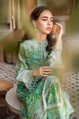 M.PRINTS BY MARIA B EMBROIDERED LAWN WITH SEQUENCE WORK | UNSTITCHED 3-PIECE SUIT | MPT-2514-A