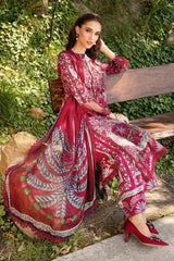 MARIA.B | MPRINTS WITH EMBROIDERED LAWN | UNSTITCHED 3-PIECE SUIT | MPT-2514-B